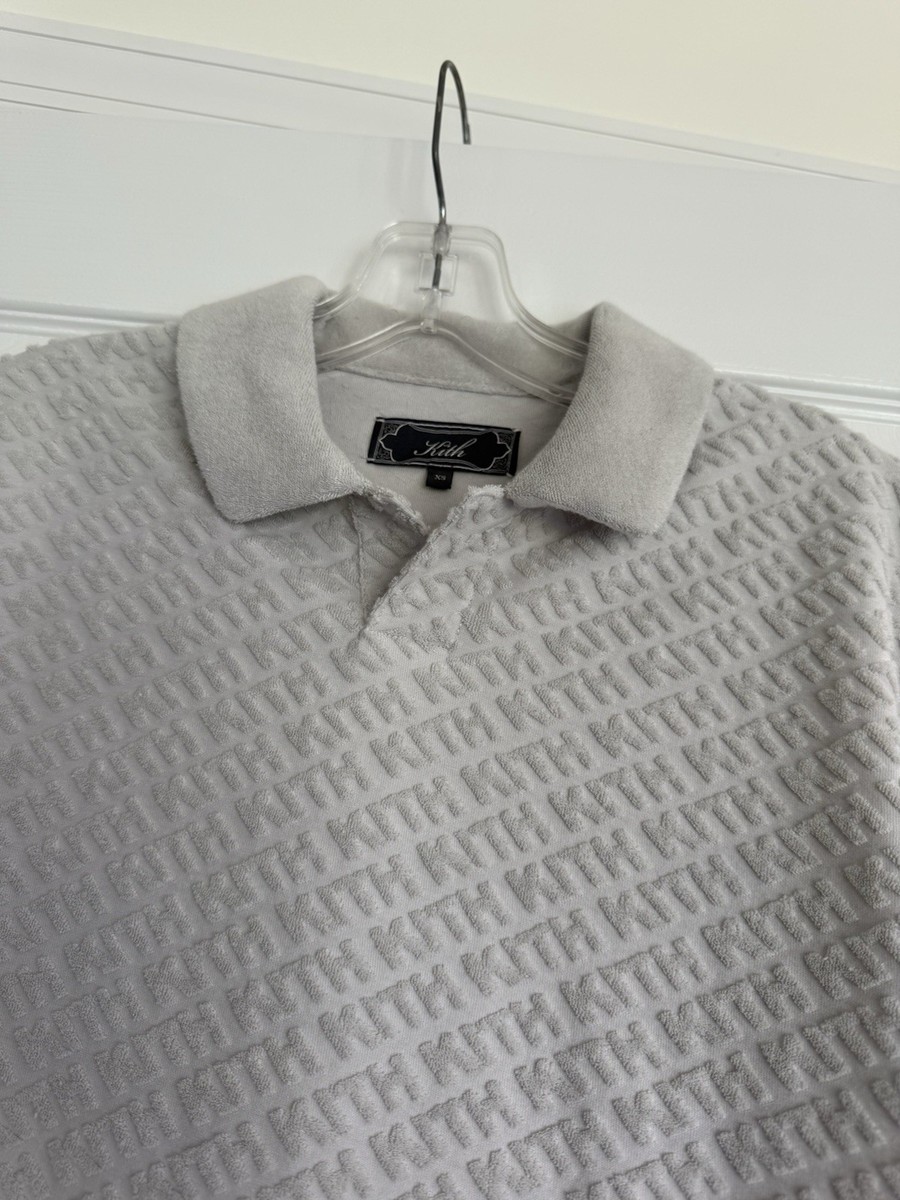 Kith Monogram Terry Leo Polo- Concrete Size XS Worn Once | eBay