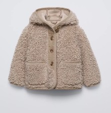 Zara Sherpa Hooded Baby Jacket