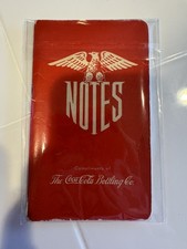 Cuaderno de Bolsillo 1943 Coca-Cola Libro Coca-Cola Notas Calendarios 3 1/2" x 6" Folleto