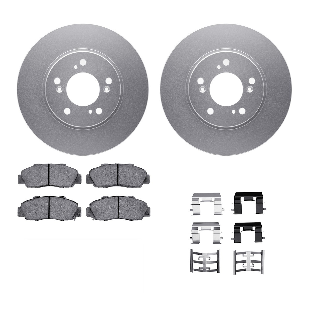 WDWH1-58001 R1 Concepts 2-Wheel Set Brake Disc and Pad Kits Front for Acura NSX