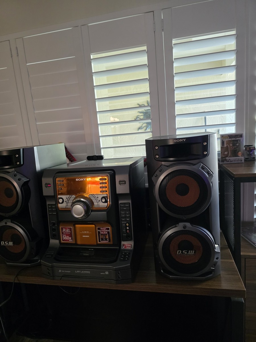 Sony HCD-ZX66i Mini Hi-Fi Stereo System w/ SS-ZX66i Speakers 5-CD