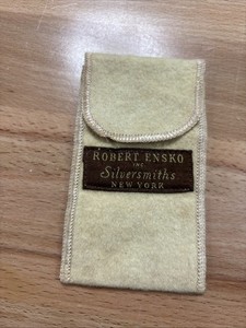 Robert Ensko Silversmiths NY Felt Storage Pouch