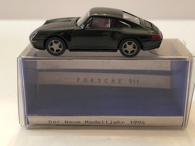 EURO MODELL 1994 PORSCHE 911 CARRERA 2 BLACK  1:87 HO scale PLASTIC