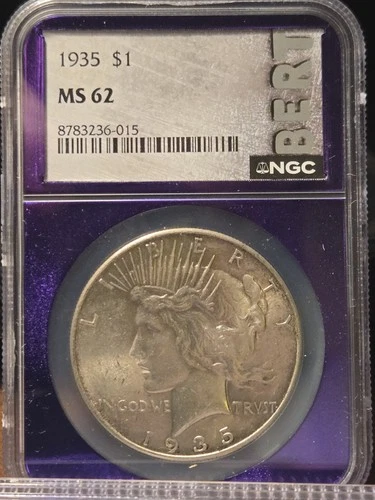 1935-P Peace Dollar — photo from the most recent tracked eBay sale