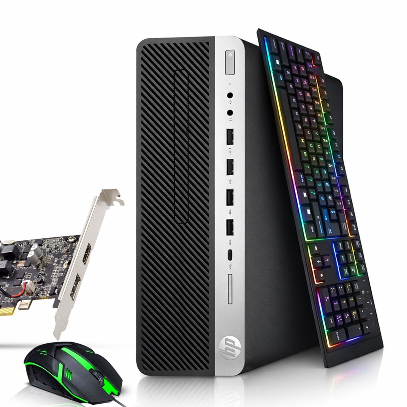 HP 705 G4 SFF Desktop Gaming PC AMD Ryzen 5, 16GB 256GB SSD NVIDA GT 730 Win 11
