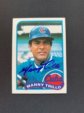 Manny Trillo Signed 1989 Topps #66 Card Chicago Cubs Autograph COA