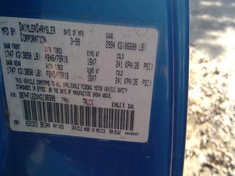 Windshield Glass Fits 94-99 DODGE 1500 PICKUP 3592077 Foto 2 de 4