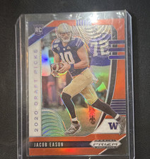 Panini Prizm Draft Picks Jacob Eason Orange Prizm Rookie #115 Washington Huskies