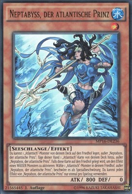 YuGiOh Neptabyss, der atlantische Prinz MP16-DE236 Ultra Rare Excellent 1st