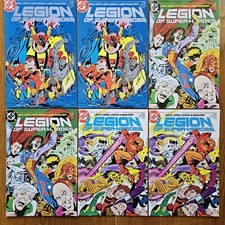 Huge Vtg Lot Of 6 LEGION OF SUPER-HEROES 1-3 1 2 3 Comic Books DC 1984 VF/NRMT