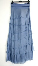 Ladies 30 Silk 70 Viscose ruffles 95 viscose base Skirt OneSize: Regular