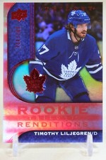 20-21 UD Trilogy Hockey Red Rookie Renditions RR-26 Timothy Liljegren /799
