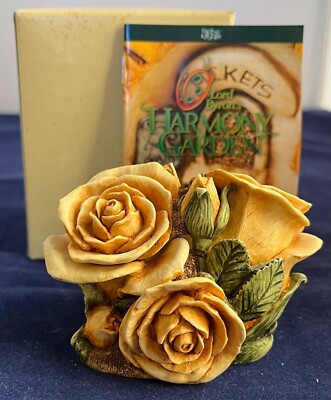 Harmony Kingdom~ Limited Edition~ DOUBLE YELLOW  ROSE ~NIB~ Numbered & Signed