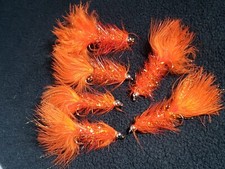 BEAD HEAD BUGGER ORANGE SIZE 4 FLY FISHING FLIES FRONTIER ALASKA ARGENTINA