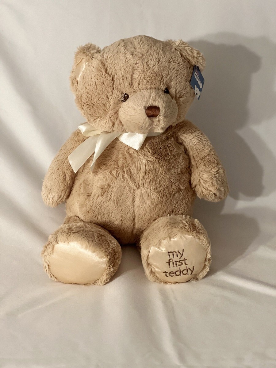 Gund Lesley Beige Teddy Bear - 16 Inch Super Soft Plush Toy For Hugs & Cuddles