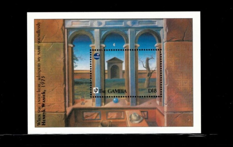 VINTAGE CLASSICS - Gambia 1993 - Polska - Souvenir Stamp sheet Scott 1454 - MNH