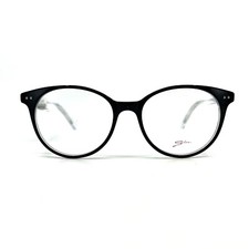 Salsa Eyeglasses Frames SA 6008 BK/CR black clear round opticals 50-16-135