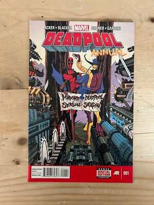DEADPOOL ANNUAL #1 MARVEL COMICS 2014 MADCAP! LUKE CAGE! THOR! HILARIOUS! 