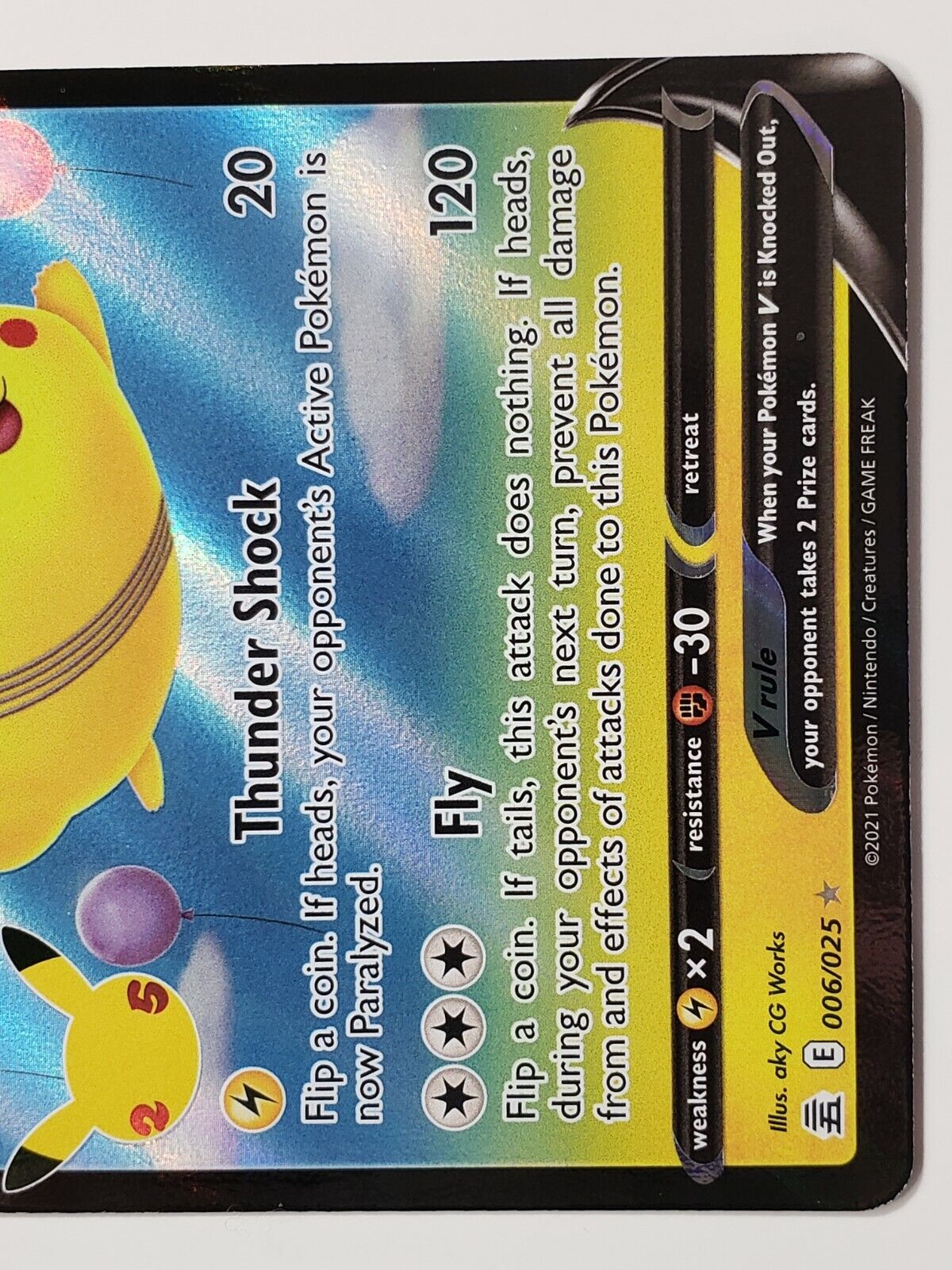 Pikachu Voador V - Flying Pikachu V - Celebrações - 006/025 - Ultra Rara -  ORIGINAL COPAG POKÉMON TCG - Português