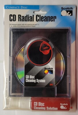 Scotch 3M CD Radial Cleaner 1993 Soft Cleaning Pad 1.5oz Cleaning