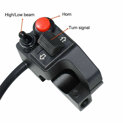 7/8" Aluminum Left Motorcycle Handlebar Switch For Blinker Turn Signal Horn Beam - Picture 6 of 7