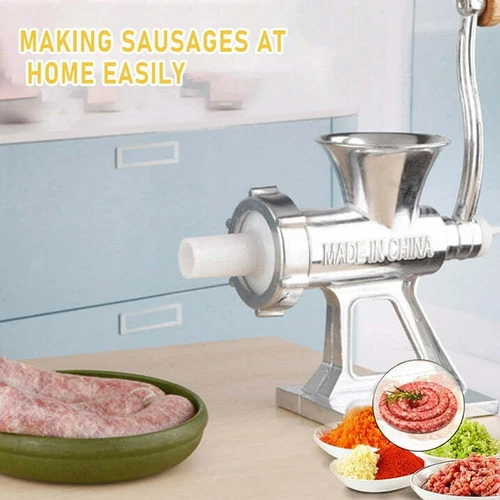 Heavy Duty Meat Grinder Mincer Stuffer Manual Sausage Filler Sauce Maker Machine - Picture 8 of 12
