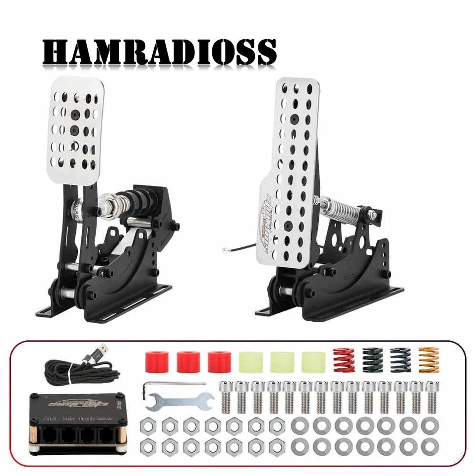 Racing Game Simulator Pedal 12bit USB Controller PC SIM Pedal for Logitech - Image 3 of 4