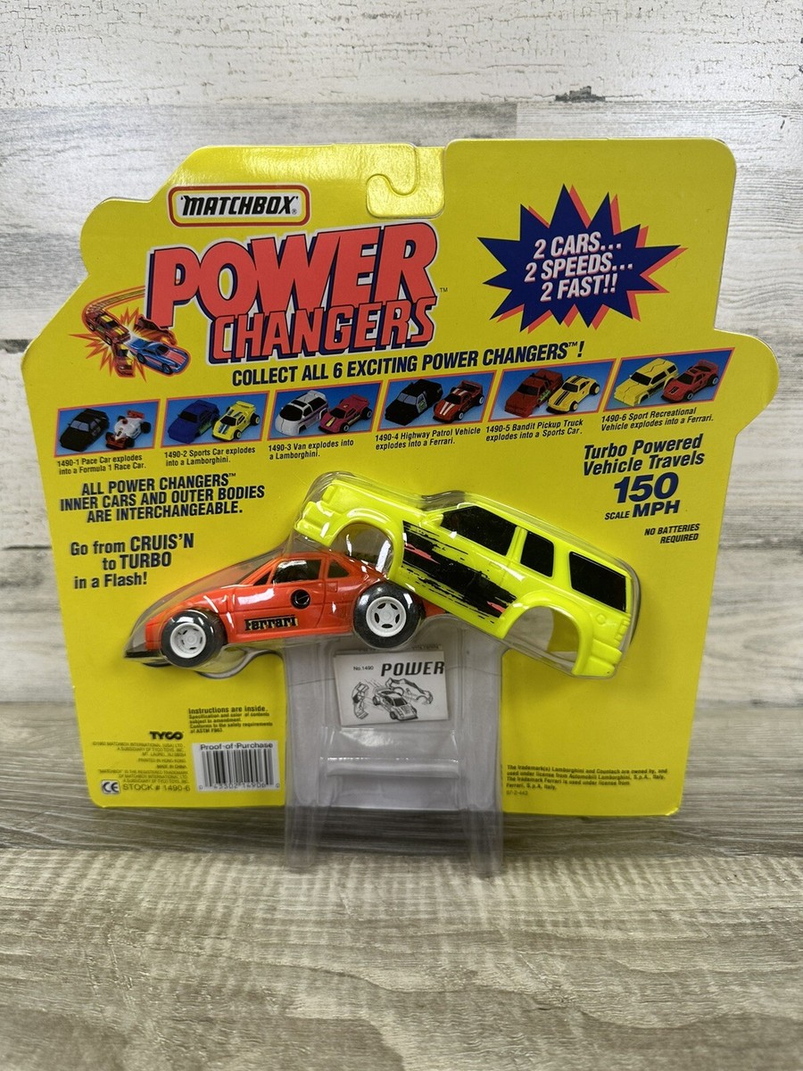 Lot Matchbox Power Changers N°1490-2 – Véhicules Métal/plastique, Boîte Fermée