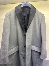 Loden Vintage Made In France Trench Coat Faux Fur Size 46