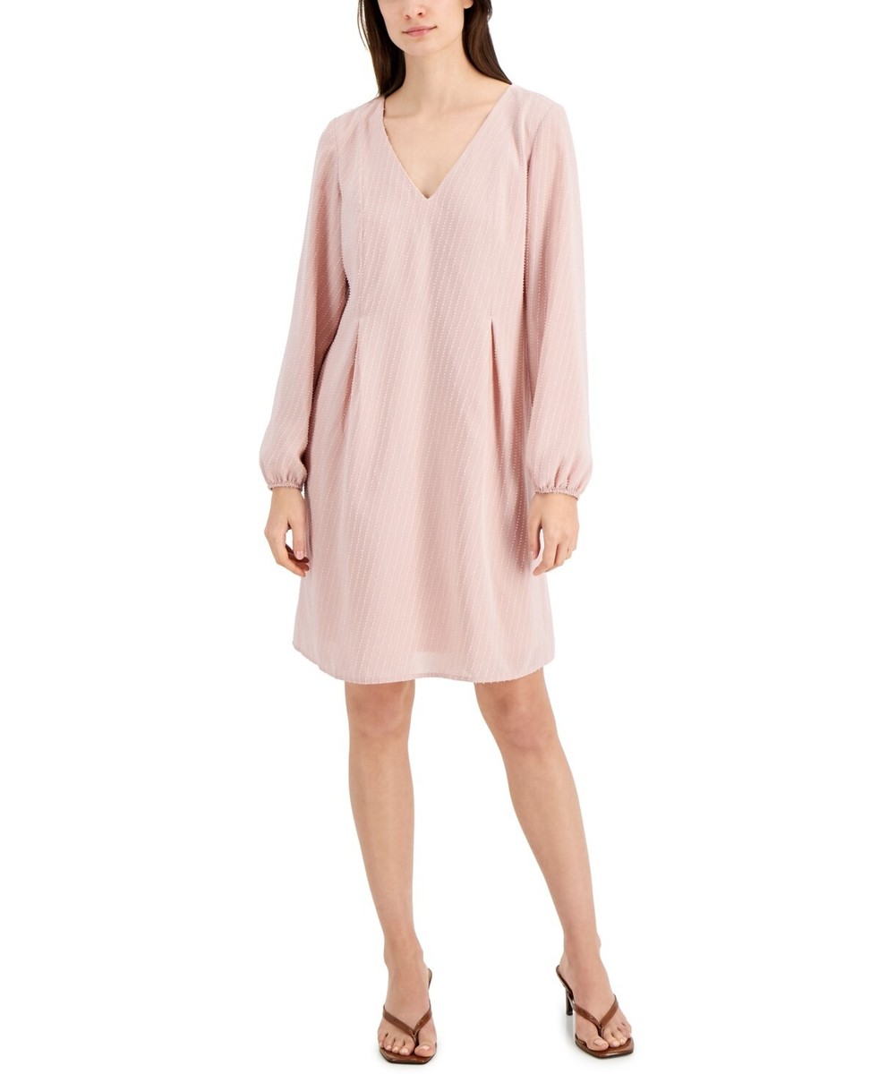 Inc International Concepts Chiffon Shift Dress Blush M NEW (271) | eBay