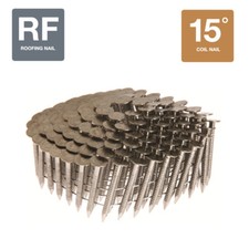 Collated Nails 15 Degree Coil 304 Stainless Steel Roofing Nails - 7200CT Box
