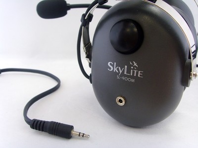 SkyLite Pilot Aviation PNR GA Headset SL-900M Red Mp3 Input Made In Korea BAG - Foto 2