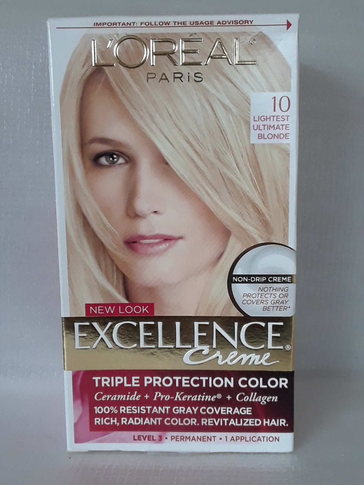 L'Oreal Excellence Creme 10 Lightest Ultimate Blonde NIB