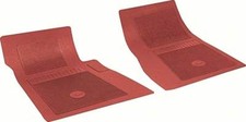 Chevrolet 2 Piece Red Front Bow Tie Floor Mat Set