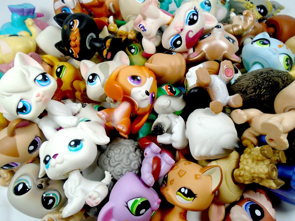 Littlest Pet Shop Random lot of 10 mixed pets
