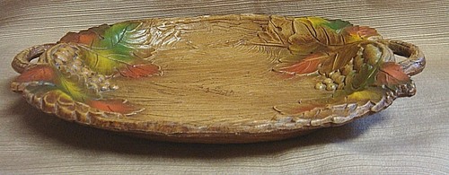 VINTAGE Multi Products Inc MOLDED FRUIT BOWL w/ GRAPE DESIGN - Picture 6 of 7