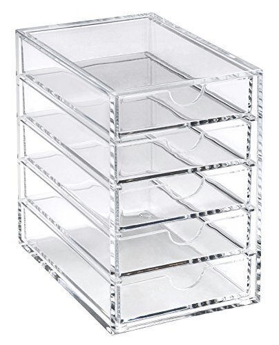Osco Clear Acrylic 5 Drawer Chest A3278, TRANSPARENT (N8a)