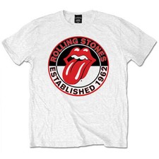 Rolling Stones T-Shirt Estimated 1962 Official White New