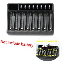 8 Slots Battery Charger Smart Charging For AA/AAA NiMH USB Rechargeable CS