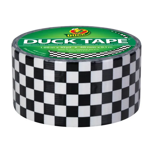 Printed Duck Tape® Brand Duct Tape - Checker, 1.88 in. x 10 yd.