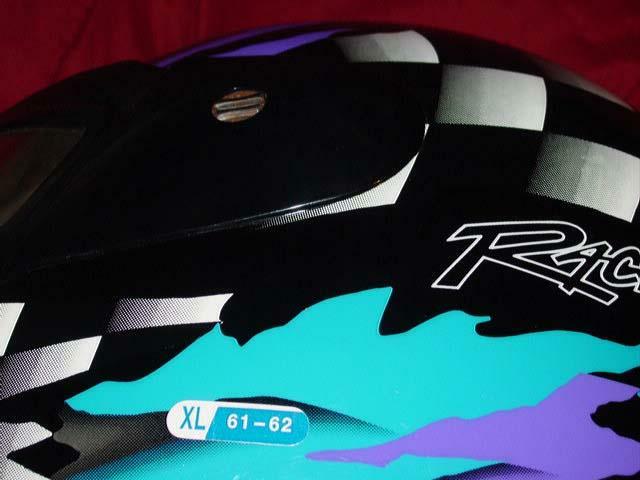 RODIA RACING : FULL FACE MOTORCYCLE RACING STREET BIKE HELMET (XL 61-62)