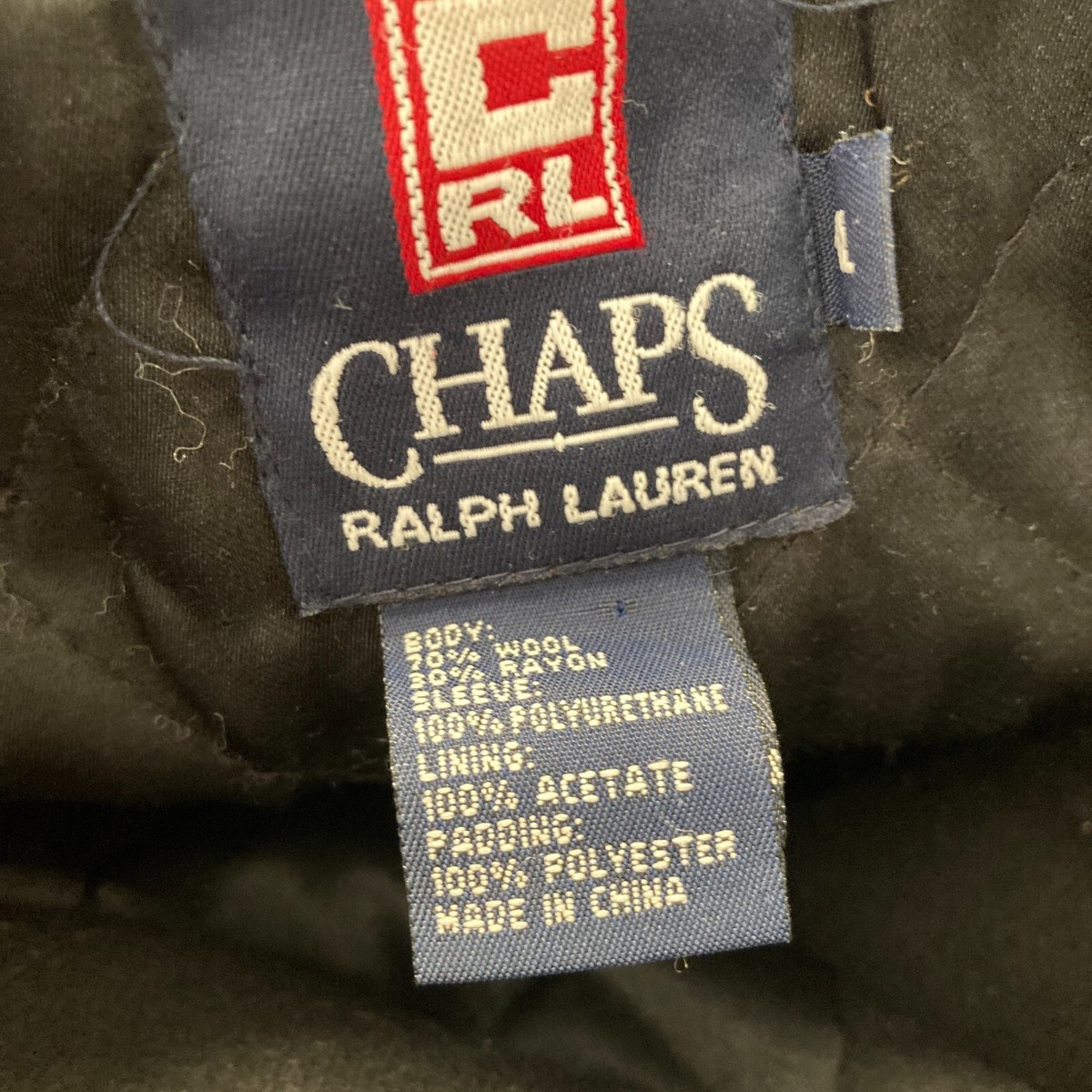 Vtg 90s Chaps Ralph Lauren Jacket Varsity Mens XL Wool Blend