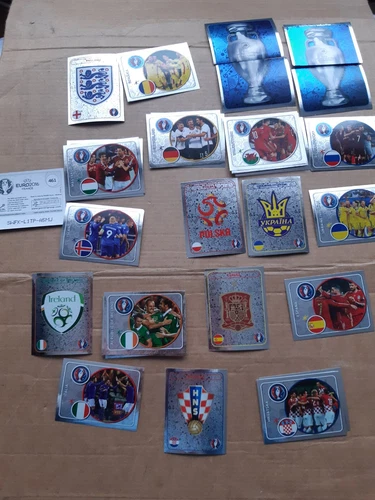 Panini foot euro 2016 stickers brillant 3 euros Ireland, Wales Allemagne ...