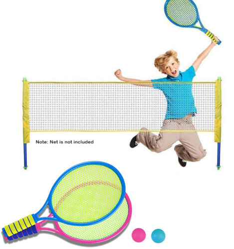 Kids Tennis Set Rackets and Balls Family Outdoor Garden Summer Beach Sports - Imagen 1 de 6
