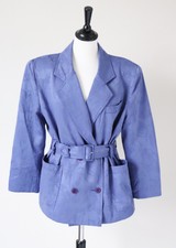 Together Blazer Jacket - vintage 1980s - Lavender Blue - M / Uk 12