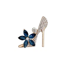 Wrapables Crystal Rhinestone High Heel Shoe Brooch Pin