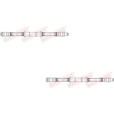 2x QUICK BRAKE Bremsschlauch links rechts für Mercedes-Benz S-Klasse W221