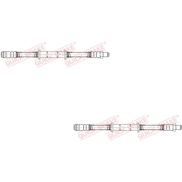 2X Quick Brake Bremsschlauch Links Rechts FüR Mercedes-Benz S-Klasse W221-image
