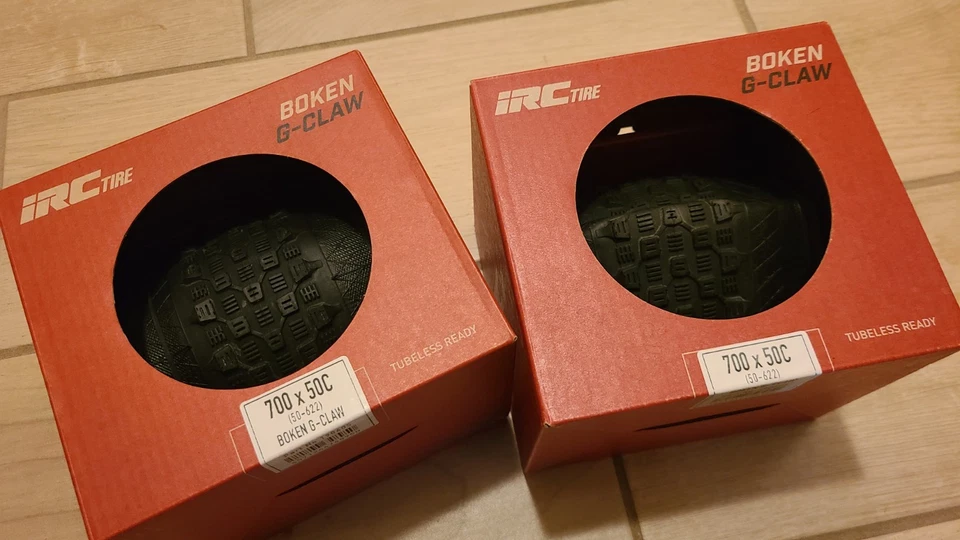 Paar 2 IRC Boken G-Claw Gravel Reifen 700 x 50c Tubeless Ready TLR 50mm 50-622