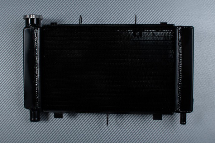 Radiateur eau noir Racing Yamaha Fazer 600 FZ6S en alu renforcé